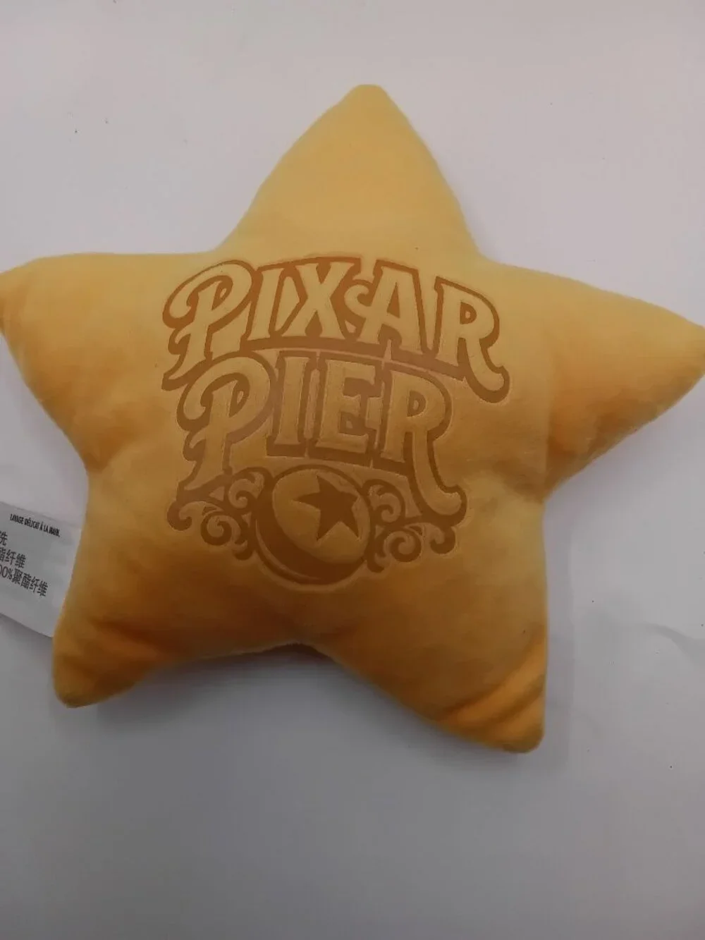 Disney Pixar Pier Star Plush Winking La Luna Gold Yellow 7”